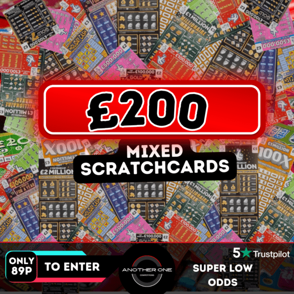 £200 MIXED SCRATCHCARDS