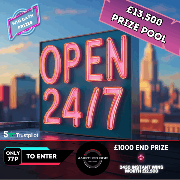 OPEN 24/7 INSTANT WIN